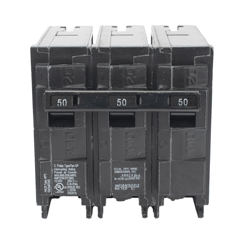 Interruptor automático enchufable tipo QP 3 polos, 50 amp - Image 9