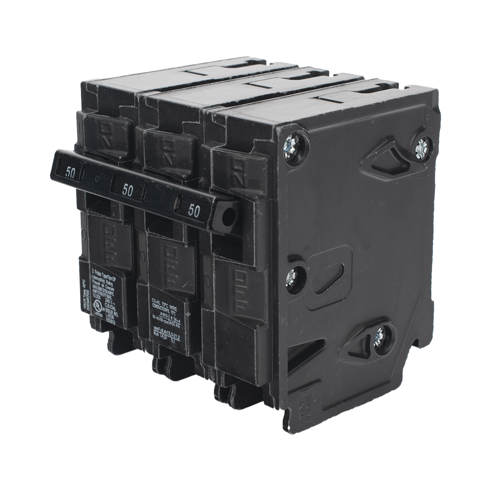 Interruptor automático enchufable tipo QP 3 polos, 50 amp