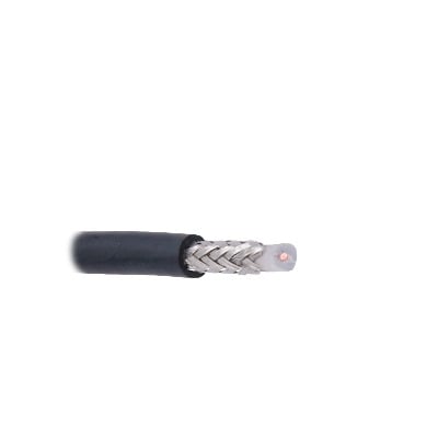 Cable Coaxial RG Broadcast RG58USYS / 305 Metros (1000 Pies) / Intemperie / 20 AWG / Blindaje de Malla Trenzada de Cobre Esta�ado (CuSn) 96% / Aislante de Polietil�no S�lido / Hecho en M�xico