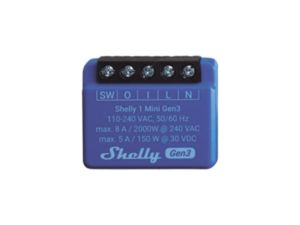 Mini Interruptor inteligente con Wi-Fi, contacto seco, 1 canal 8A, compatible con asistentes de voz Alexa y GoogleHome