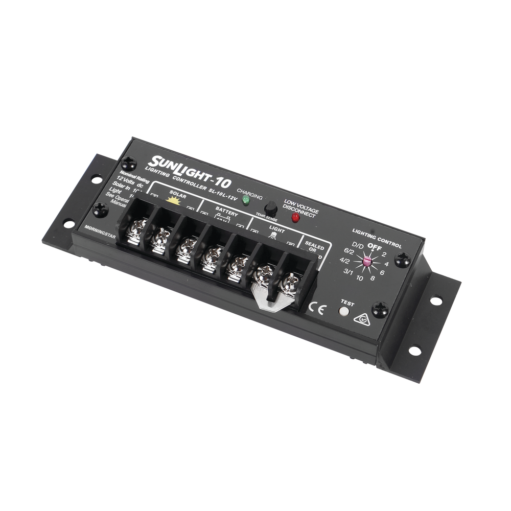 Controlador Solar para Iluminación de Luz Mercurial, Estaciones de Autobús y Señalamientos 20 A, 12 Vcc.