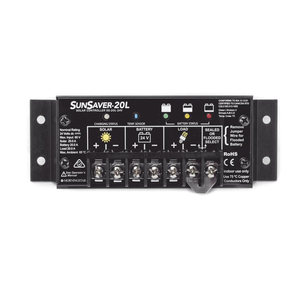 Controlador de carga y descarga SunSaver, 20 A, 12 Vcc - Image 2