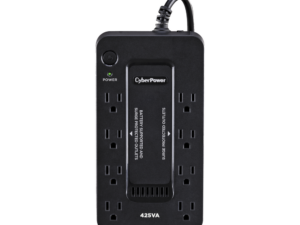 UPS de 425 VA/255 W, Topología Standby, Entrada 120 Vca NEMA 5-15P, Tipo Gabinete Compacto, Con 8 Tomas NEMA 5-15R