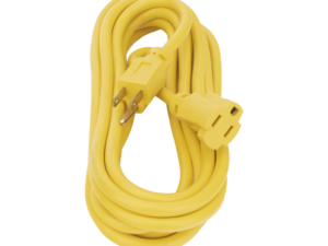 Extensión Eléctrica de Uso Rudo Aterrizada 5 metros /127 V CA 10 A Máximo / Color Amarillo.