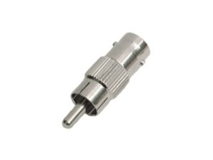 Adaptador en L�nea para 75 Ohm, de Conector BNC Hembra a RCA Macho en Aplicaciones de Audio-Video para C�maras, Monitores y DVR's.