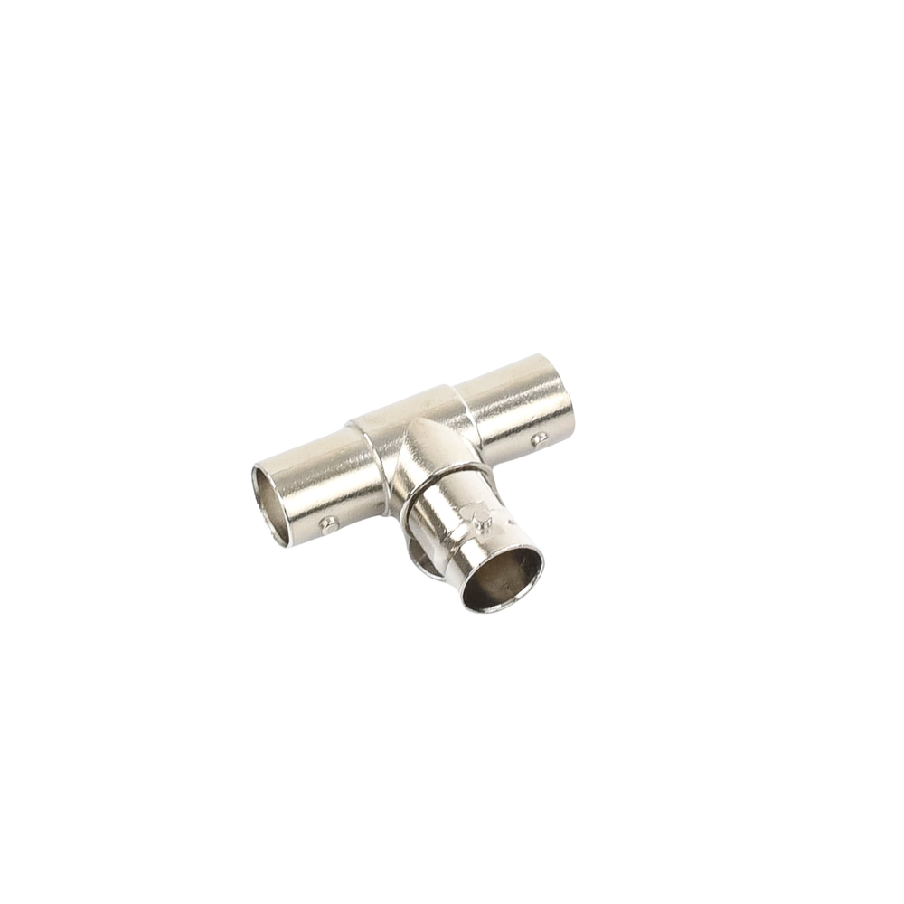 Adaptador en T para 75 Ohm de triple conectores BNC Hembras, Níquel/ Oro/ Teflón. - Image 3