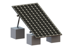 Montaje para Panel Solar, Riel "8" de 1400mm para Módulos con Espesor de 35mm, Velocidad de Viento Máx. 136km/h (20° a 45°)