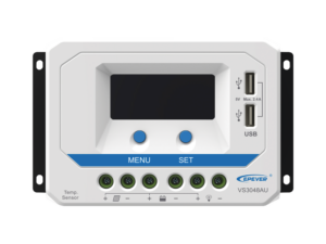 Controlador Solar de Carga PWM 12/24/36/48 V 30 A, Salida USB, con Display