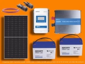 Paquete Básico 2 de 1500W/h-1900W/h-Sistema aislado(Off-Grid)