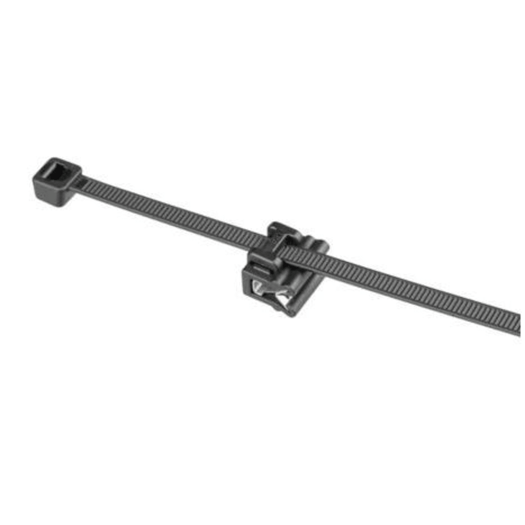 Cincho de Nylon 6.6 Solar Clip, 188mm largo x 14mm ancho, Color Negro, Exterior Resistente a Rayos UV, Paquete de 100pz - Image 3