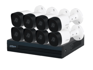 DAHUA KIT/XVR1B08-I/8-B2A21N-U - Kit con DVR Cooper-I WizSense de 8 Canales ofrece 8 cámaras de 2 MP con visión 1080p, tecnología de IA y compresión H.265+. Admite hasta 10 canales IP, incluye SMD Plus y permite búsqueda de personas y vehículos #LoNuevo