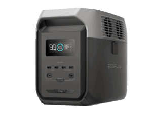 Estación de Energía Portátil Delta 3 1536Wh Litio LFP / 6 AC 1800 W (Max. 3600W) / 2 USB-C 100W / Capacidad para Aumentar Respaldo / Cargador de Coche 10A a 12.6V / Conectividad WiFi y Bluetooth (App) / Carga Solar 500W Max.