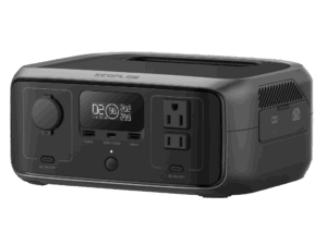 EcoFlow River 3 | Estación de Energía Portátil 245Wh Litio LFP / 2 AC 300 W (Max. 550W) / 1 USB-C 100W / 2 USB -A 12W / Cargador de Coche 8A a 12 o 24V / Conectividad WiFi y Bluetooth (App) / Carga Solar 110W Max.