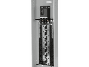 Centro de carga trifásico ES de 42 espacios, 120/240vca, Barra de aluminio, Nema 1, uso interior. Incluye tapa.