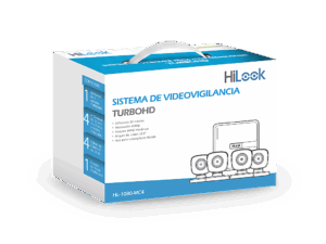 KIT TurboHD 1080p / DVR 4 canales / 4 Cámaras Bala de Metal / H.265+ / 1 Fuente de Poder Profesional / Accesorios de Instalación
