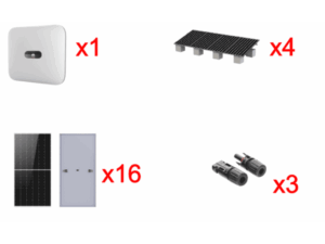 Kit Solar Interconexion  / 10kW  220Vca / Inversor HUAWEI / Montaje Incluido