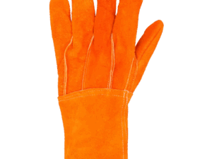 Guantes de Carnaza Largo/ Refuerzo en Palma / Resistente a Abrasión y Temperaturas Moderadas.