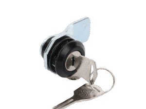 Cerradura con Paleta Metálica con 2 llaves para Gabinetes de Acero.