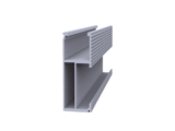 Riel 8 para montaje de módulos fotovoltaicos de aluminio anodizado de 2700mm.