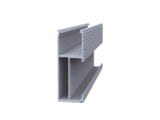 Riel 8 para montaje de módulos fotovoltaicos de aluminio anodizado de 4050mm.