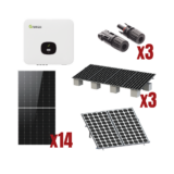 Kit Solar Interconexion  / 8kW  220Vca / Inversor GROWATT / Montaje Incluido