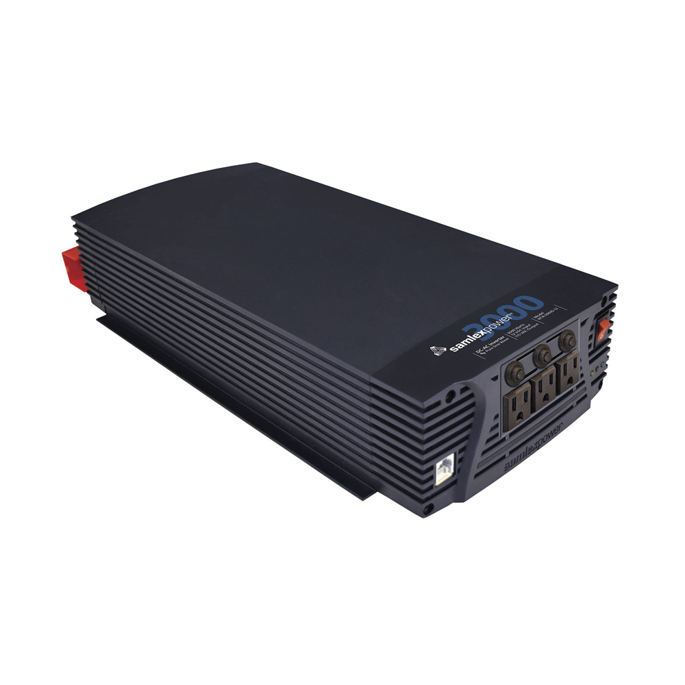 Inversor de Corriente de Onda Senoidal Pura 3000 W / 12 Vcc / Salida GFCI 120VCA