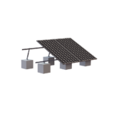 Montaje para 3 Panel Solar, Riel “8” de 4050mm para Módulos con Espesor de 35mm, Velocidad de Viento Máx. 136km/h (20° a 45°)