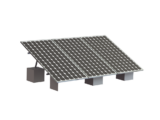 Montaje para 3 Panel Solar, Riel "8" de 4050mm para Módulos con Espesor de 35mm, Velocidad de Viento Máx. 136km/h (20° a 45°)
