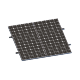 Kit De Minirieles Para Panel Solar Arreglo 1X2 Para Instalación Plano En Lámina