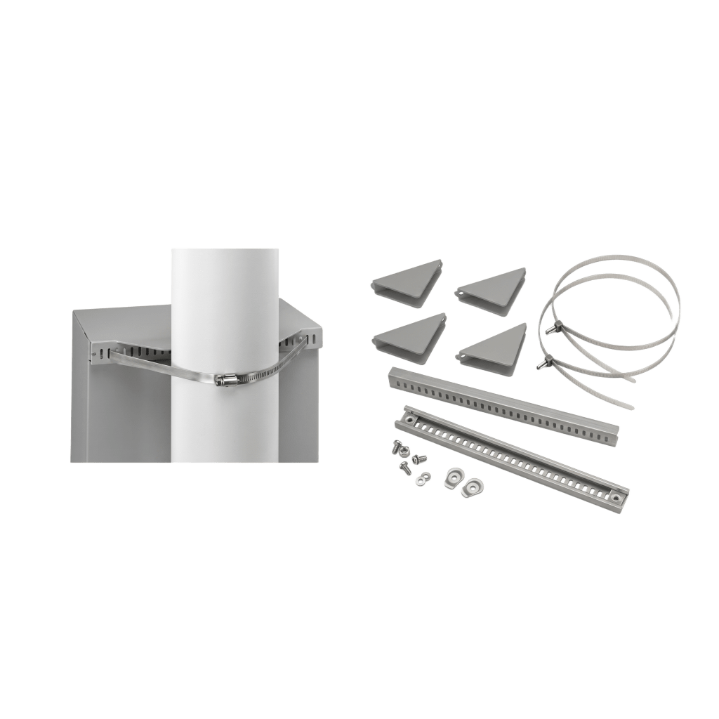 Kit de Montaje en Poste para Gabinete Concept de 20 Pulgadas (508 mm) de Ancho, Acero Gris - Image 21