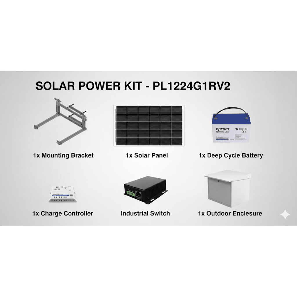 Kit Solar de 14 W con PoE Pasivo 24 Vcc para un radio de Ubiquiti airMAX o Cambium ePMP - Image 3