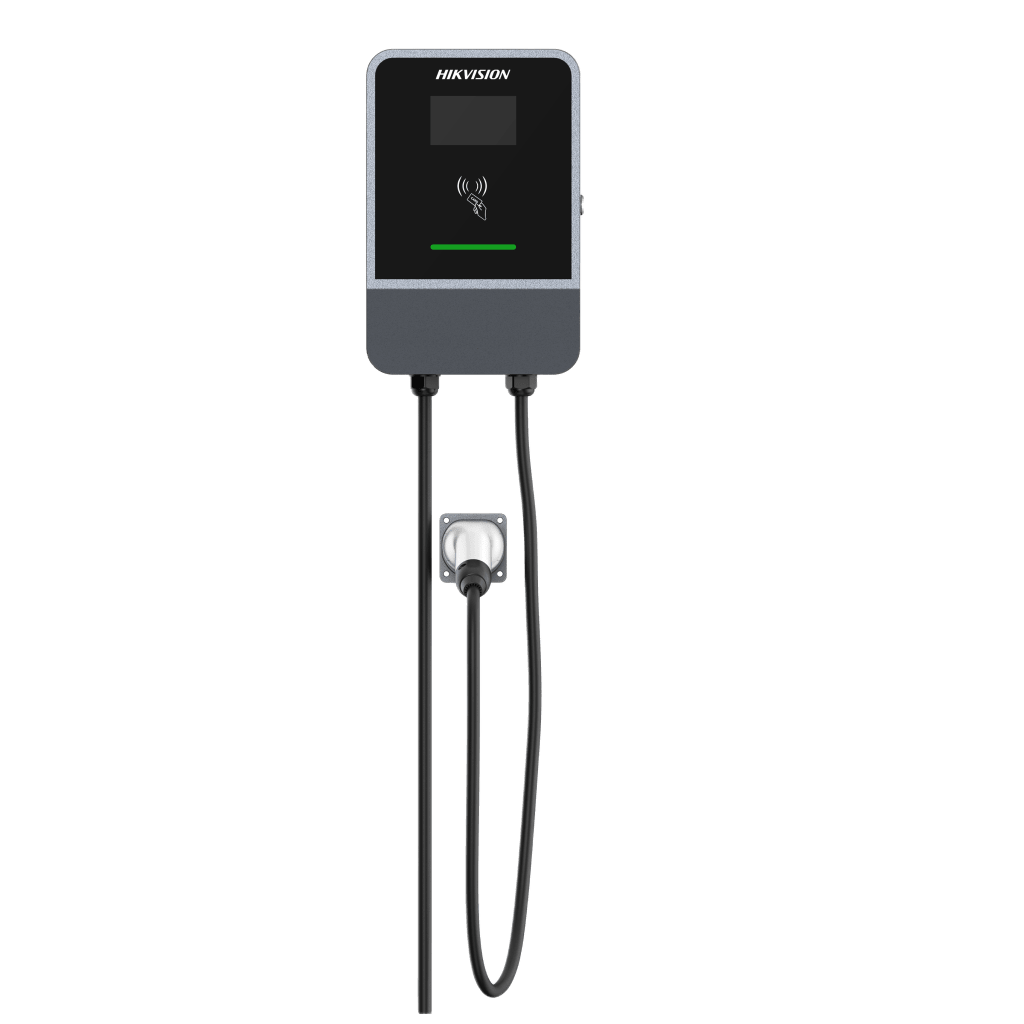 Estación de Carga AC para Vehículos Eléctricos / 7 kW / 32 A / IEC62196-Type2 / Cable 5 m (16.4 ft) / IP55-IK10 / Wi-Fi-Bluetooth / LCD 4.3'' / Múltiples Protecciones