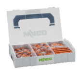 Kit de Bornas de Conexión L-BOXX Mini / Serie 221 / 4 mm² / Transparente / Temperatura 85°C / 4-5 Conductores