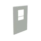 Placa Adaptadora de Aluminio con Corte para Aire Acondicionado T20, Gabinetes ComLine OSP, 838 x 381mm Con Junta de Espuma y Hardware Inoxidable