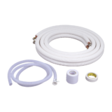 Kit de tubería / 1 / 4″ y 3 / 8 ” / Capacidad para minisplit AUFIT / 1 Tonelada / Cinta aislante / Accesorios / Longitud de 4 metros