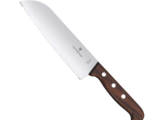 Cuchillo Santoku Wood de 17 cm, Filo con Corte Recto, Estilo Japonés