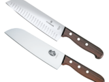 Set de 2 Cuchillos Santoku Wood de Mango de Madera Palissandro Victorinox. La combinación Ideal para La Cocina.