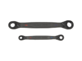 Juego de 2 llaves Estriadas de Matraca 4 en 1 con 8 Medidas Inglesas 1/2-5/8", 3/4-9/16", 1/4-3/8", 7/16-5/16"