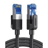Cable Ethernet Cat8 CLASS F/FTP Redondo con Malla de Nylon 1 Metro (3.28 Pies)