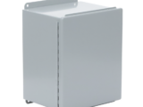 Gabinete de Bisagra Continua NEMA 12; IP66 de Uso en Intemperie, 305 x 254 x 203 mm, De Acero, Color Gris