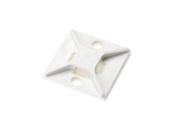 Montaje-Sujetador Para Cable de 4 Vías, con Adhesivo, 25.4 x 25.4mm (1in x 1in), Color Blanco, Uso en Interior, 1 pieza