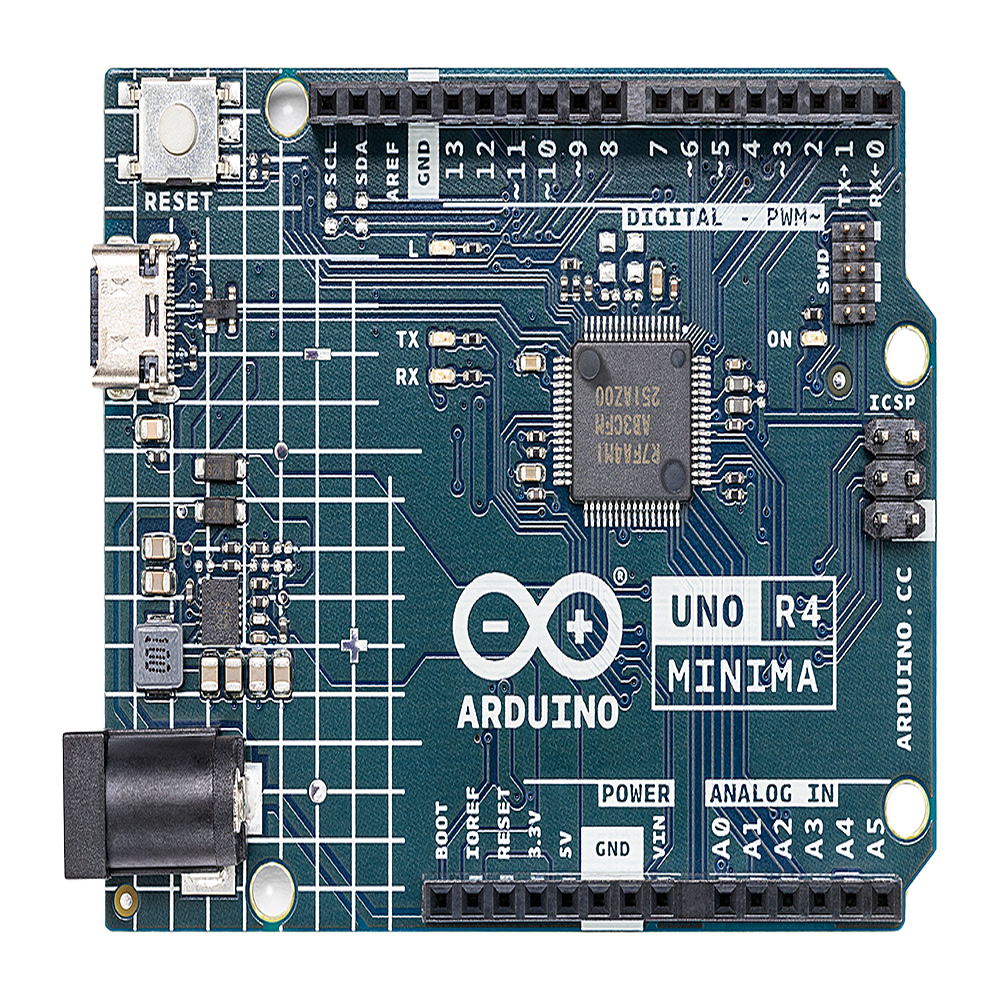 Placa Desarrollo Arduino UNO R4 Minima / Microcontrolador Renesas RA4M1 32-bit Cortex-M4 / 48 MHz / 256 kB Flash / 32 kB SRAM / 14 Digital I/O / 6 Analog Inputs / USB-C / Compatible con Shields UNO - Image 2