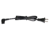 Cable de Alimentación Eléctrica para 120-240 Vca / 1 Metro (3.28 Pies) / 2 Clavijas Tipo Americano / Conector en Forma Tipo L