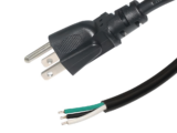 Cable de Alimentación Eléctrica para 120-240 Vca | 1.8 Metros (5.91 Pies) | 3 Fases | Cables Libres