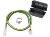KIT de Tierra Física de Cable Blindado 6 AWG. Color Verde / Amarillo con Terminación en Extremos.