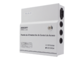 Fuente de Poder / 1 Salida 11-15 Vcc /  5 A / Temporizador Integrado / Con Capacidad de Batería de Respaldo / Requiere Batería / Aplicaciones en sistemas de control de Acceso