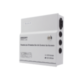 Fuente de Poder / 1 Salida 11-15 Vcc /  5 A / Temporizador Integrado / Con Capacidad de Batería de Respaldo / Requiere Batería / Aplicaciones en sistemas de control de Acceso