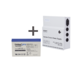 Kit / Fuente  regulada de 11 - 15 V @ 5A / Capacidad de respaldo / Modelo  ACPST1205 + Batería incluida LK712