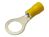 Terminal tipo ojo / 3 / 16" / 10 - 10 AWG / Amarillo / Paquete de 25 piezas.