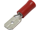 Terminal tipo macho aislada / 22 - 16 AWG / Rojo / Paquete de 25 piezas.
